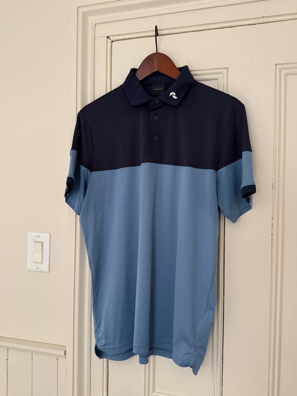 Peak Performance Men’s Player Block Polo Tee. Sz XLrg. Golf Season Ready!
